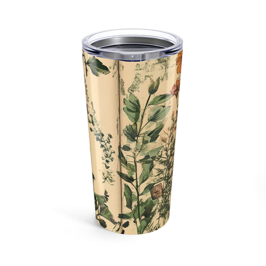 Botanical 20oz Tumbler – Vintage Floral Insulated Travel Cup