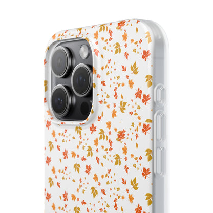 Floral Phone Case | Cute Flexi Case, Customizable Mobile Cover, Holiday Gift for Her, Stylish Tech Accessory, Flower Pattern,Autumn