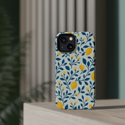 Phone Case — Lemon Branch Magnetic Impact-Resistant Case IPhone Case For Girl,Summer Vibes.
