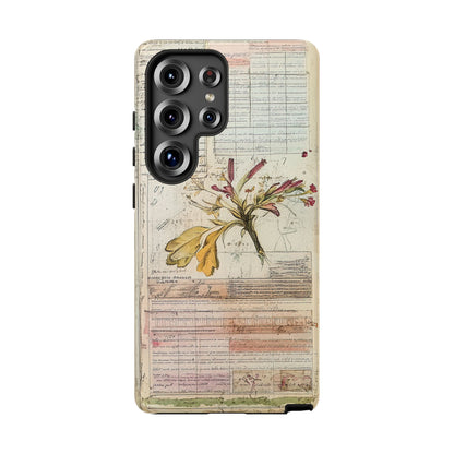 Vintage Botanical Tough Case — Floral Collage Phone Cover