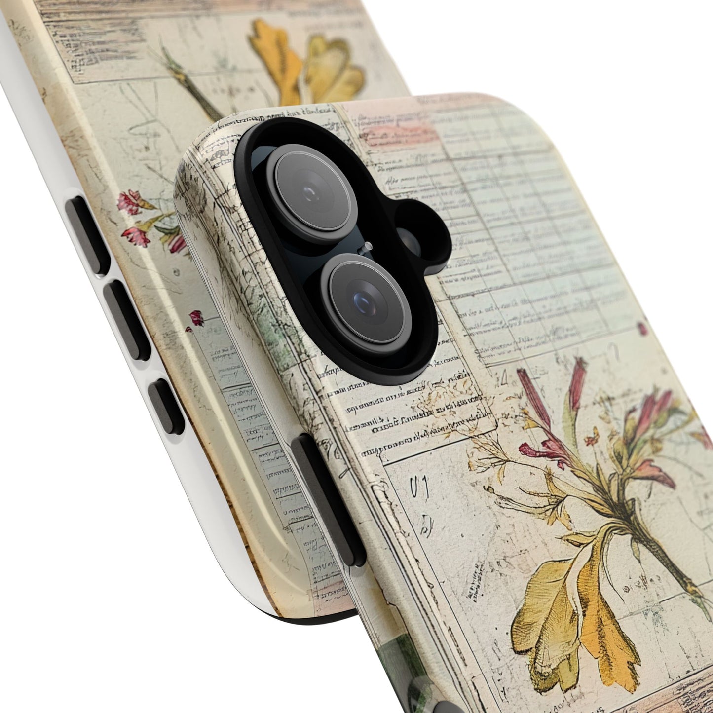 Vintage Botanical Tough Case — Floral Collage Phone Cover