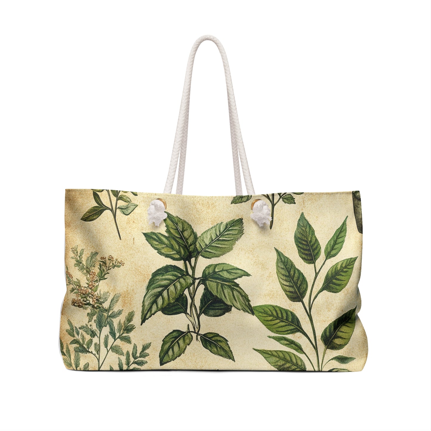 Botanical Weekender Bag — Vintage Floral Travel Tote