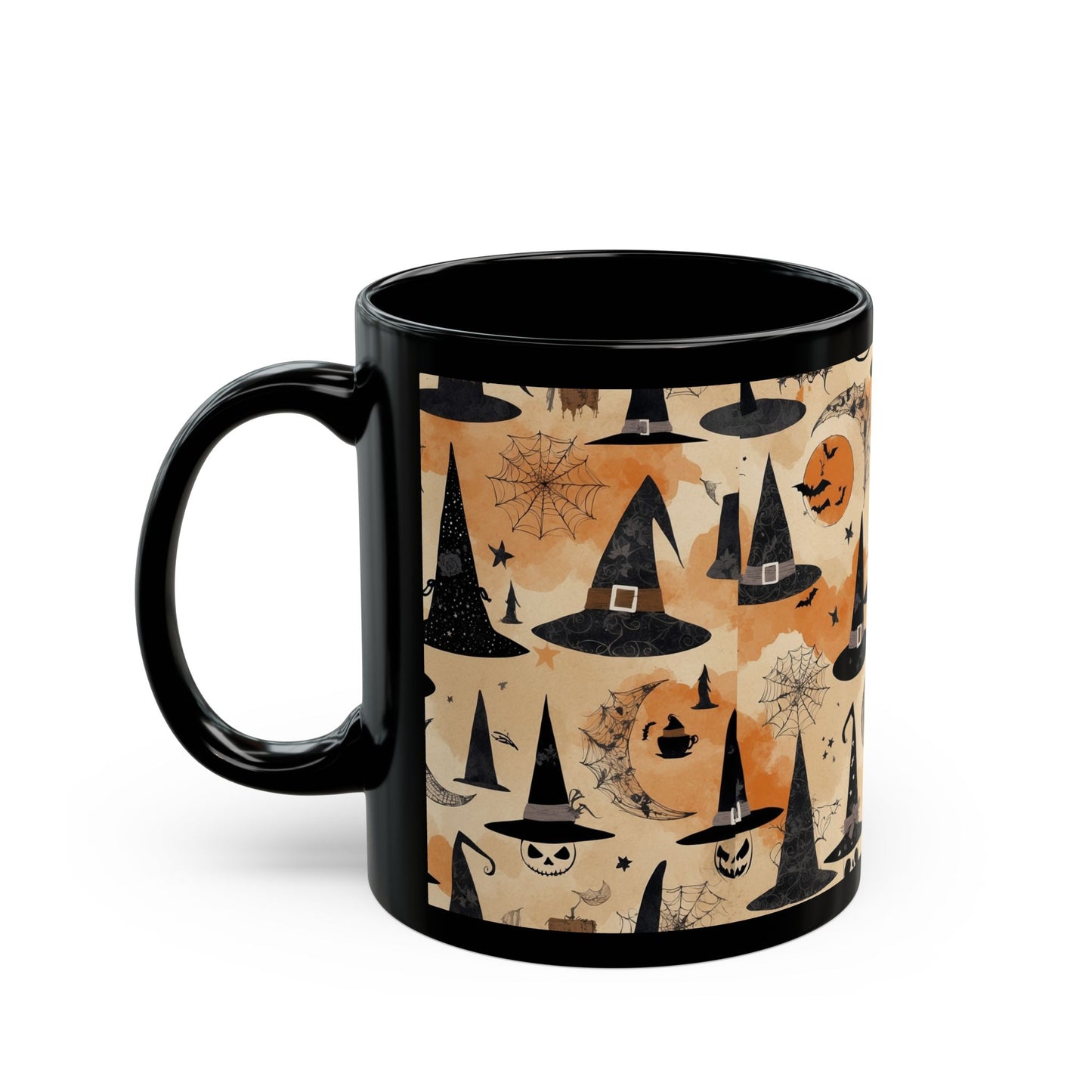 Black Mug (11oz, 15oz) Hallowen mug , perfect gift for holidays,gift for her ,gift for him
