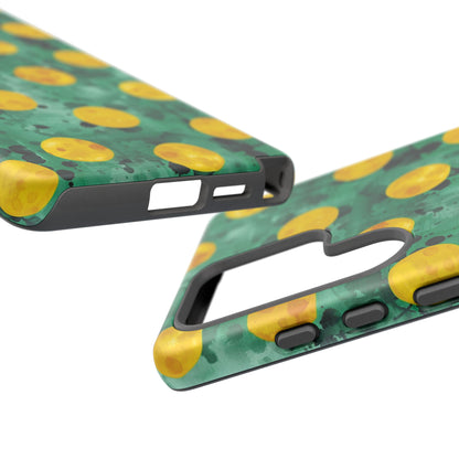 Tough Cases With a Green Color And Yellow ,A Perfect Gift For A Girl