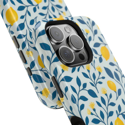 Phone Case — Lemon Branch Magnetic Impact-Resistant Case IPhone Case For Girl,Summer Vibes.