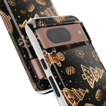 Christmas Cookie Phone Case,Black And Gold ,Case Holidays Case