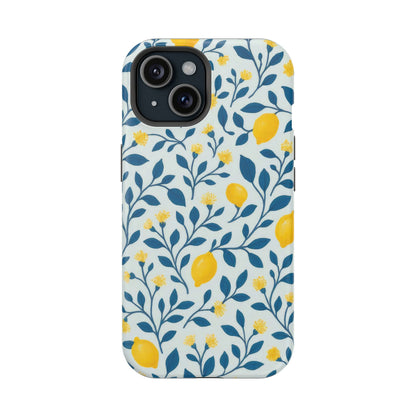 Phone Case — Lemon Branch Magnetic Impact-Resistant Case IPhone Case For Girl,Summer Vibes.