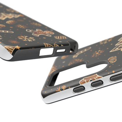 Christmas Cookie Phone Case,Black And Gold ,Case Holidays Case