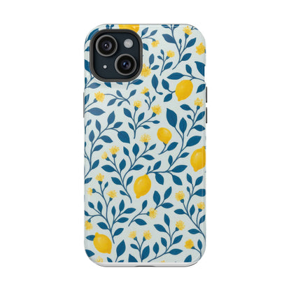 Phone Case — Lemon Branch Magnetic Impact-Resistant Case IPhone Case For Girl,Summer Vibes.