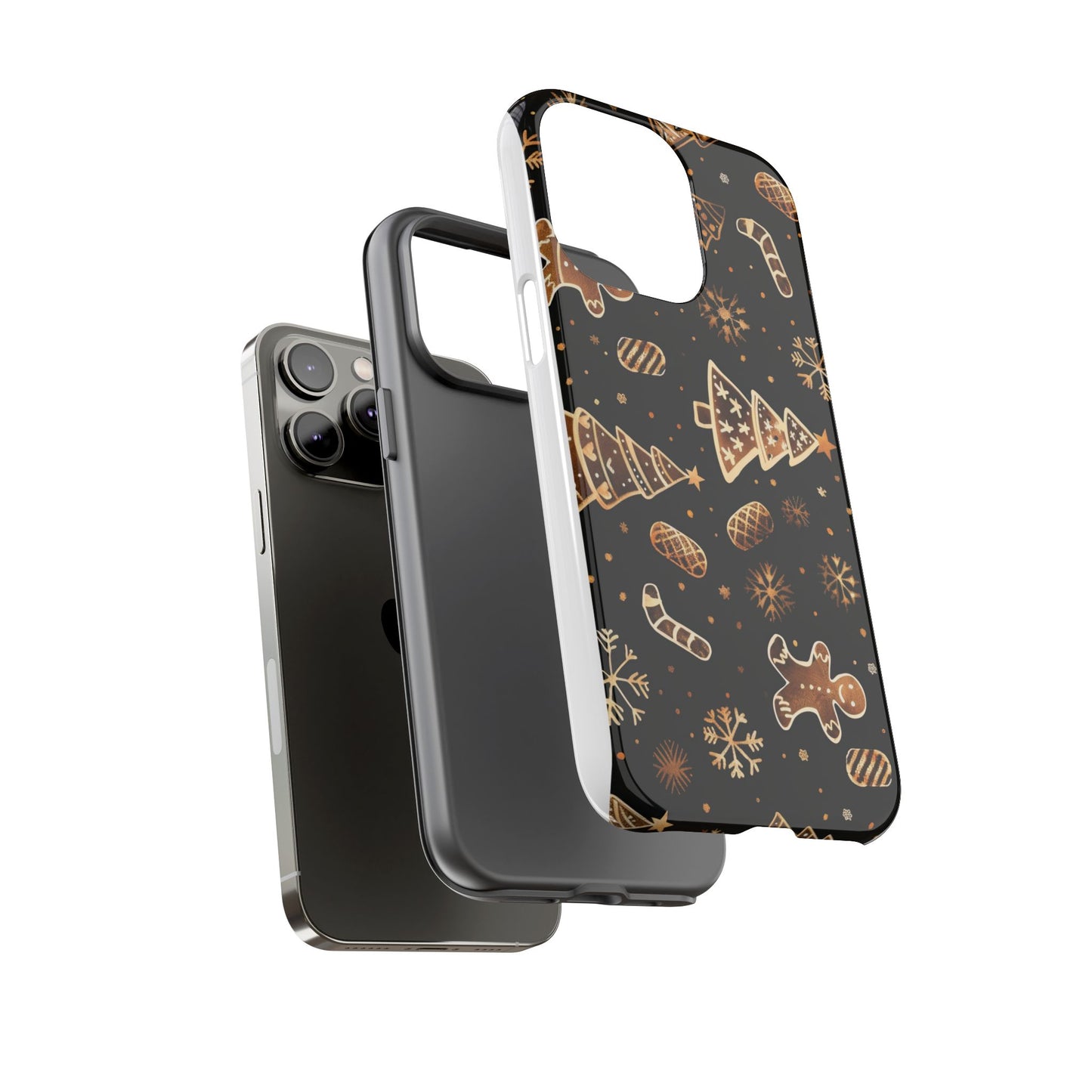 Christmas Cookie Phone Case,Black And Gold ,Case Holidays Case