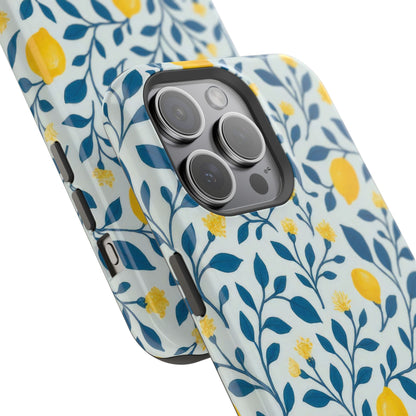 Phone Case — Lemon Branch Magnetic Impact-Resistant Case IPhone Case For Girl,Summer Vibes.
