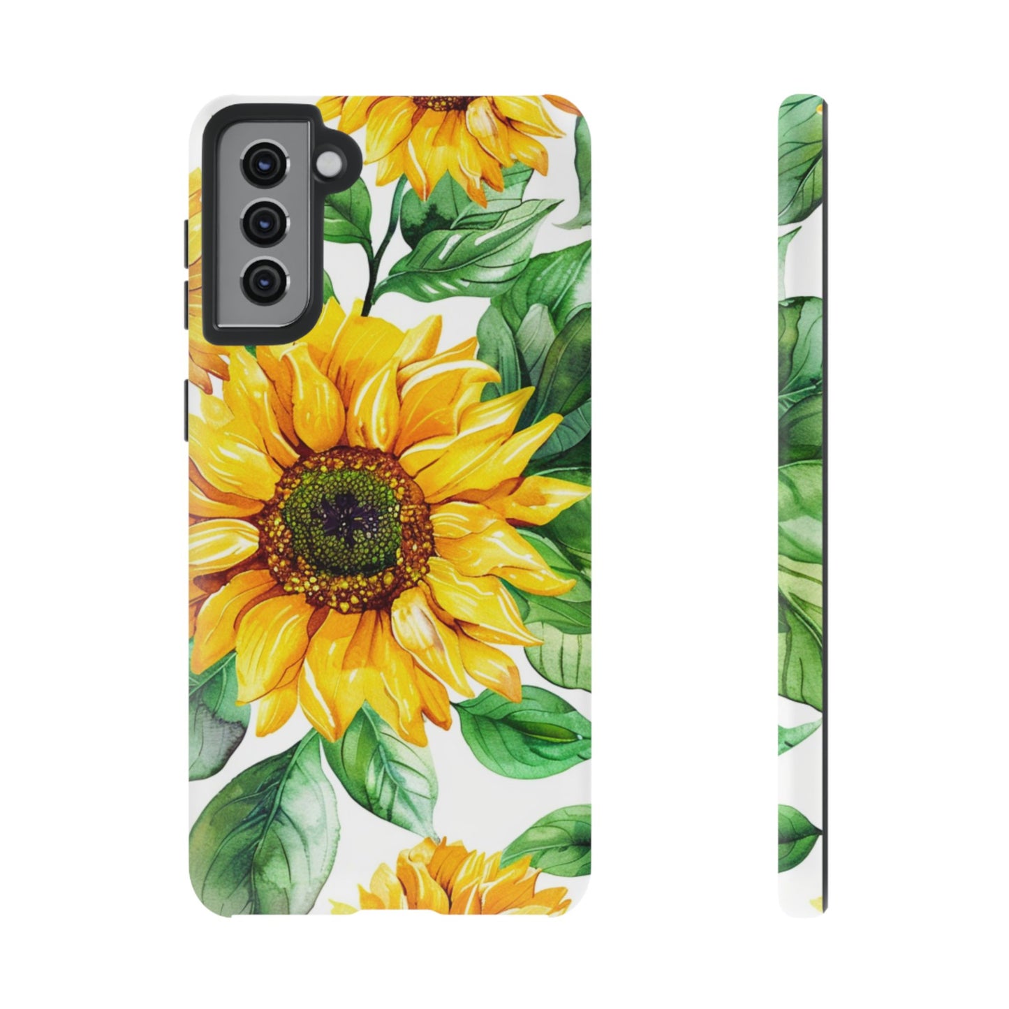 Sunflower Tough Phone Case — Bright Floral Protective Cover