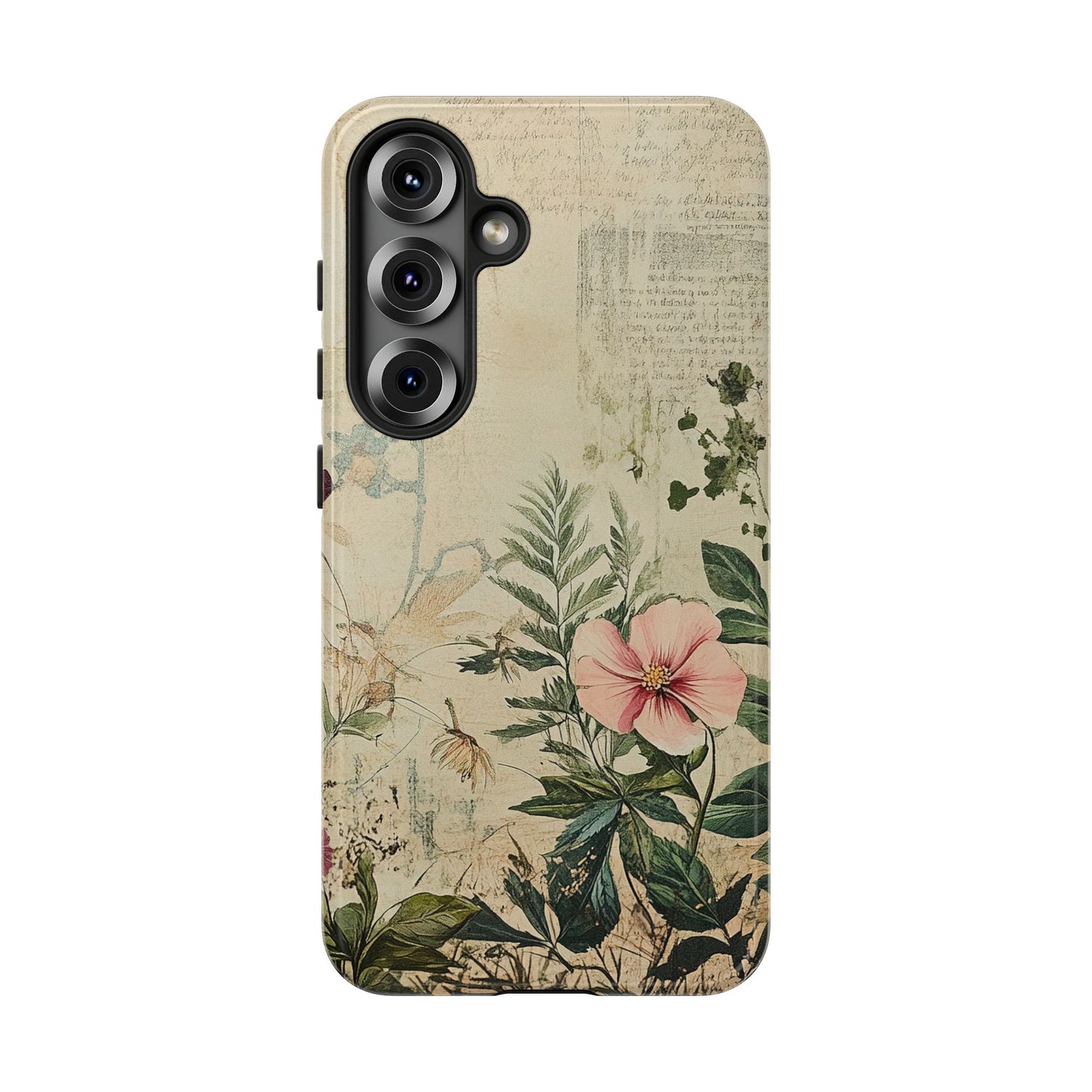 Floral Vintage Tough Case – Botanical Protective Phone Cover,Plants Lovers