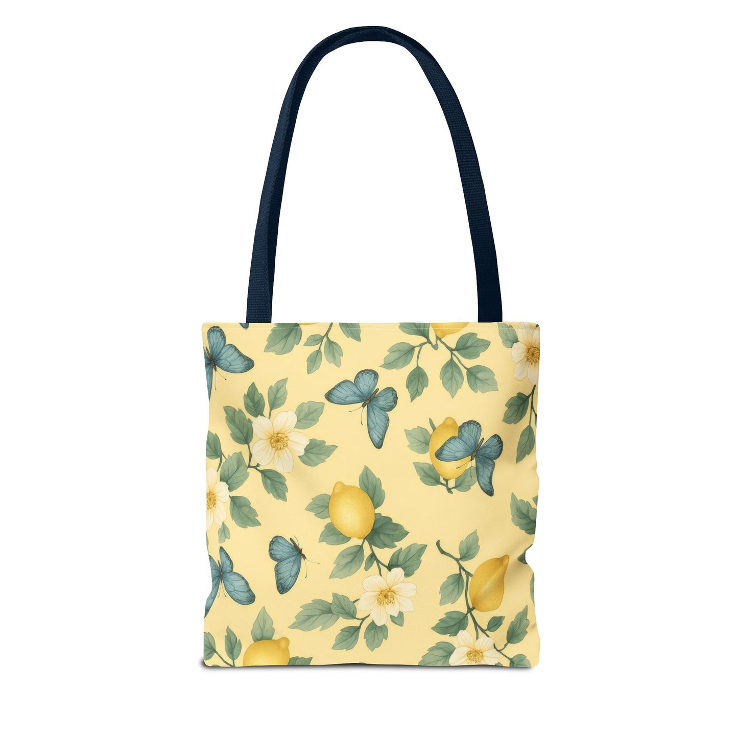 Sunny Lemon Blossom Tote Bag, Summer Vibes, Eco-Friendly Shopping Bag, Floral Market Tote, Perfect Gift for her/him