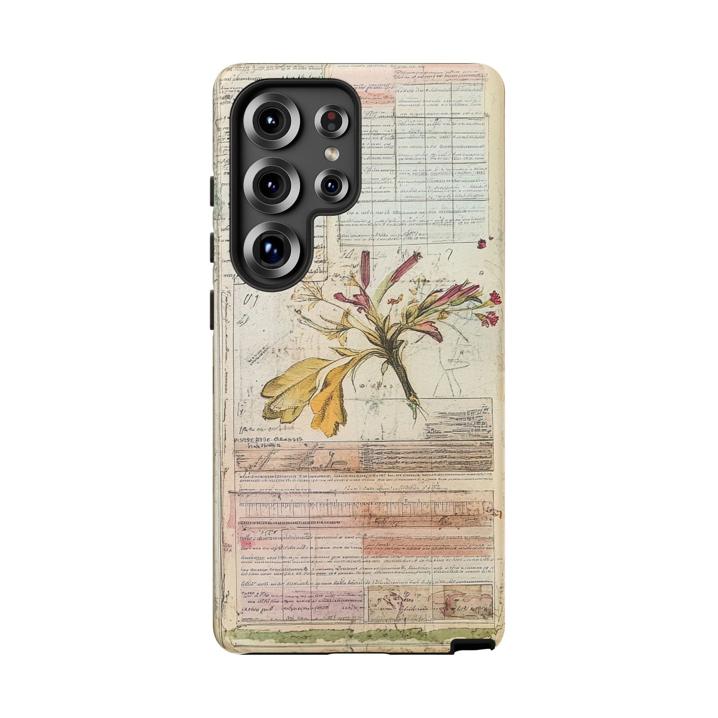 Vintage Botanical Tough Case — Floral Collage Phone Cover