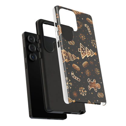 Christmas Cookie Phone Case,Black And Gold ,Case Holidays Case