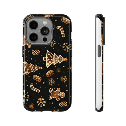 Christmas Cookie Phone Case,Black And Gold ,Case Holidays Case