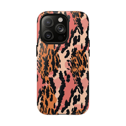 Leopard Print Tough Magnetic Phone Case — Slim Protective iPhone Cover