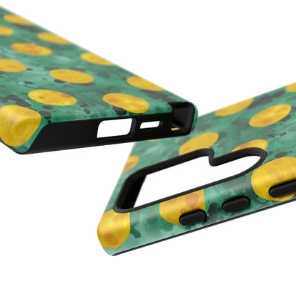Tough Cases With a Green Color And Yellow ,A Perfect Gift For A Girl