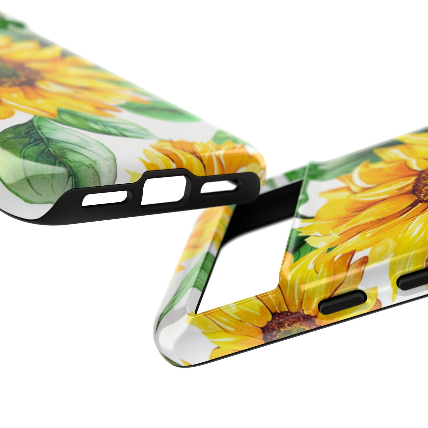 Sunflower Tough Phone Case — Bright Floral Protective Cover