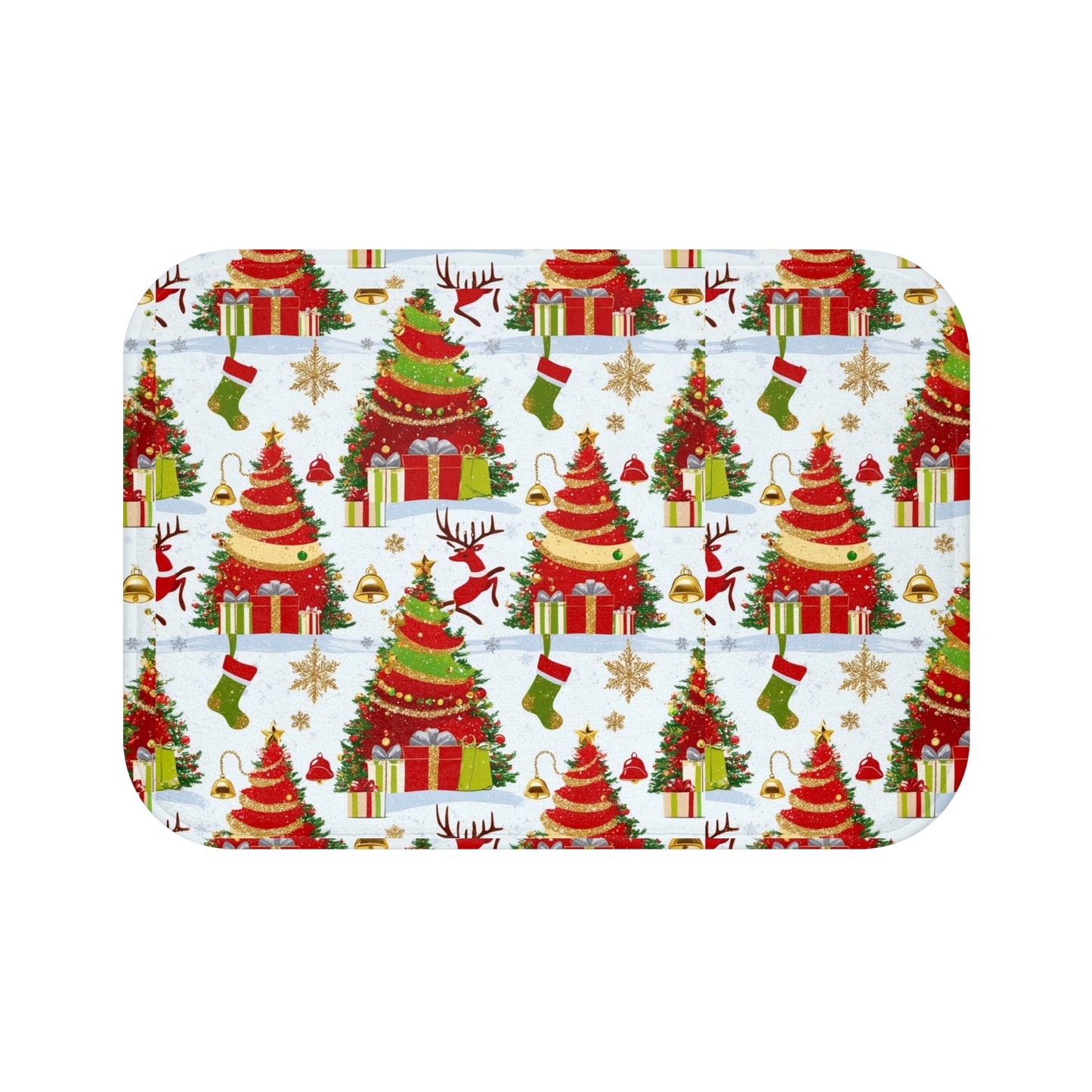 Festive Christmas Bath Mat - Holiday Decor, Home Upgrade, Merry Vibes, Gift for Her, Winter Wonderland