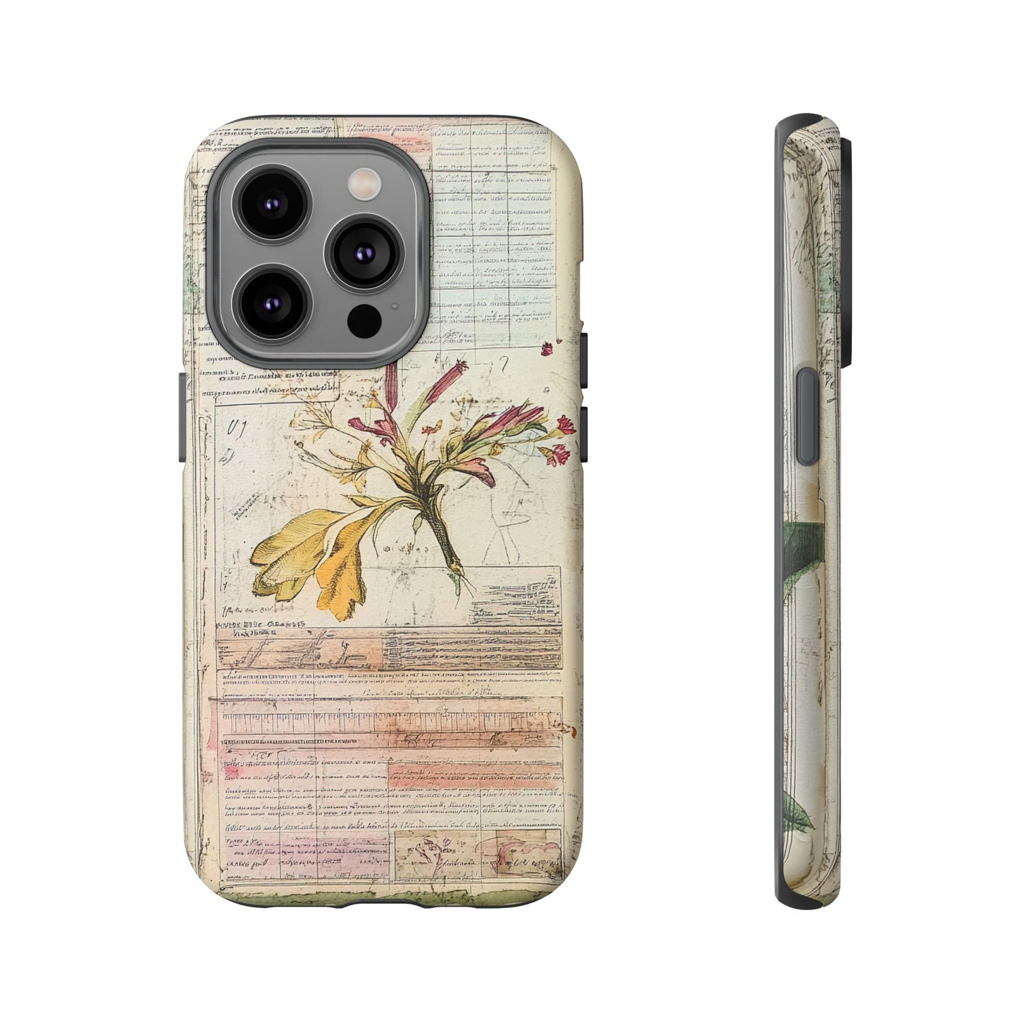 Vintage Botanical Tough Case — Floral Collage Phone Cover