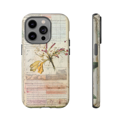 Vintage Botanical Tough Case — Floral Collage Phone Cover