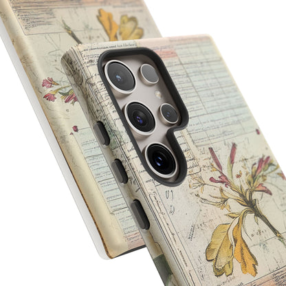 Vintage Botanical Tough Case — Floral Collage Phone Cover