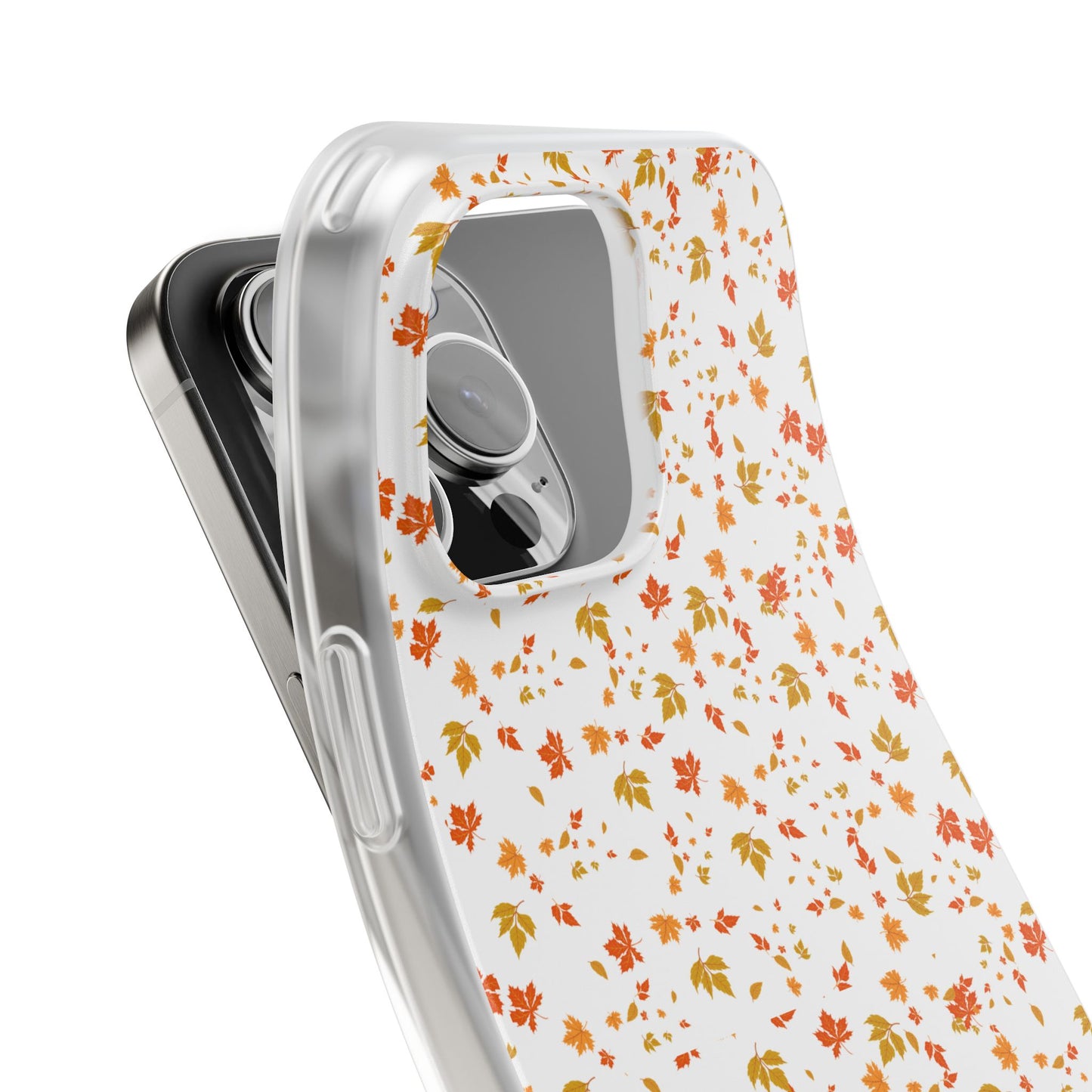Floral Phone Case | Cute Flexi Case, Customizable Mobile Cover, Holiday Gift for Her, Stylish Tech Accessory, Flower Pattern,Autumn