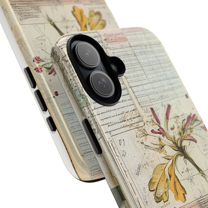 Vintage Botanical Tough Case — Floral Collage Phone Cover