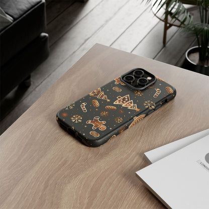 Christmas Cookie Phone Case,Black And Gold ,Case Holidays Case