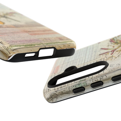 Vintage Botanical Tough Case — Floral Collage Phone Cover