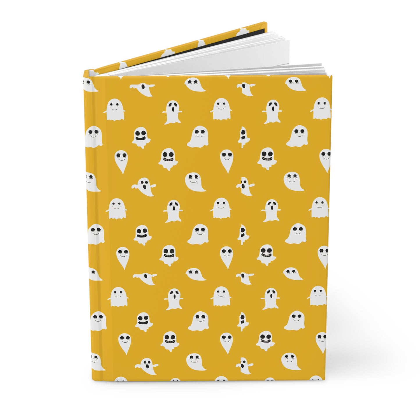 Whimsical Ghost Hardcover Journal | Cute Notebook for Halloween, Daily Planner, Writing Gifts, Ghost Lovers, Fun Stationery