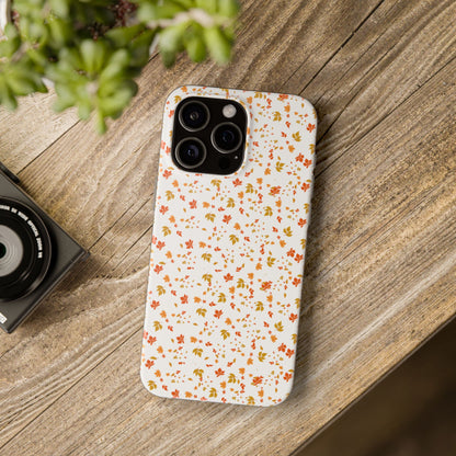 Floral Phone Case | Cute Flexi Case, Customizable Mobile Cover, Holiday Gift for Her, Stylish Tech Accessory, Flower Pattern,Autumn
