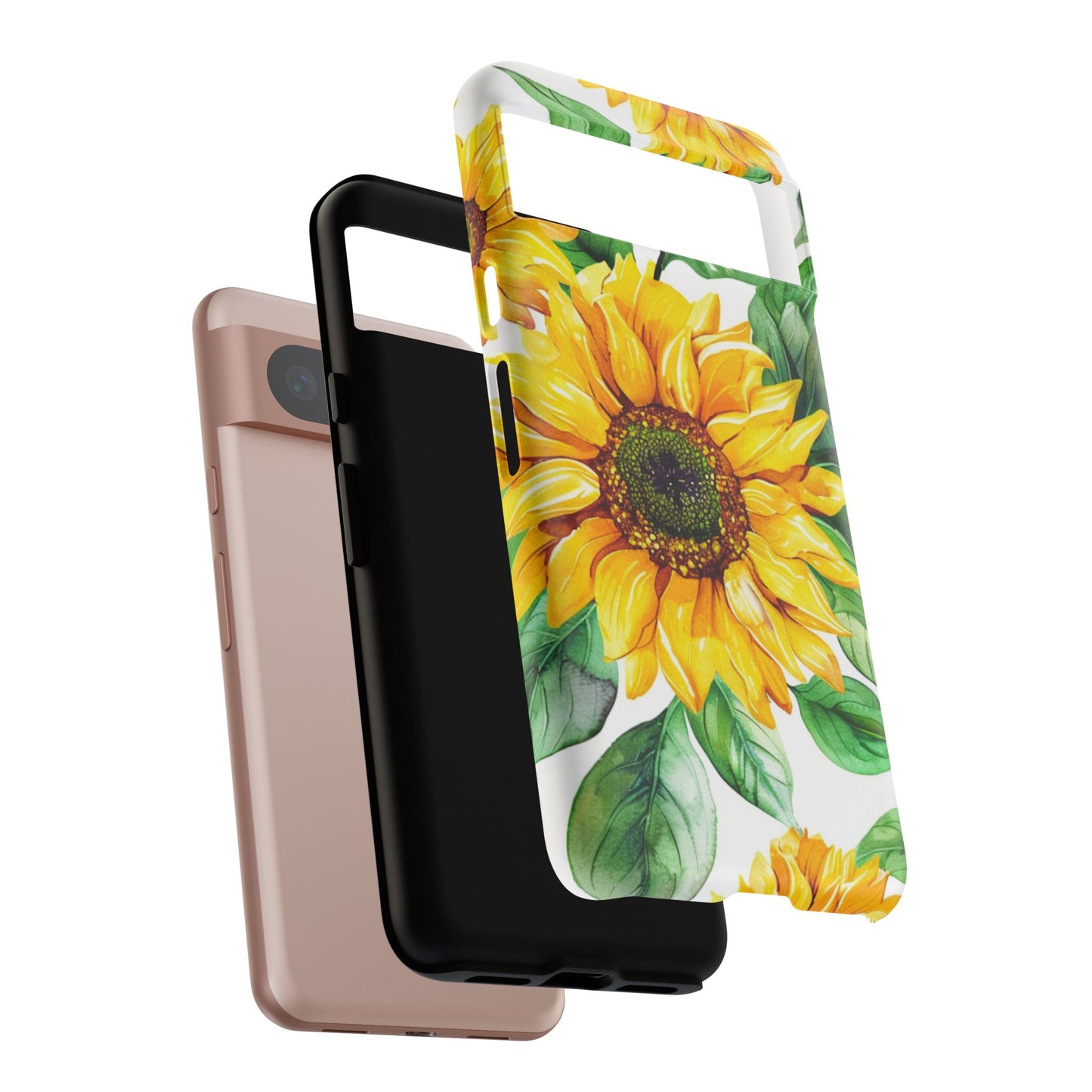 Sunflower Tough Phone Case — Bright Floral Protective Cover