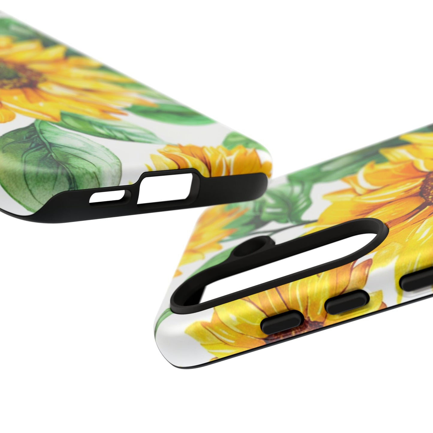 Sunflower Tough Phone Case — Bright Floral Protective Cover