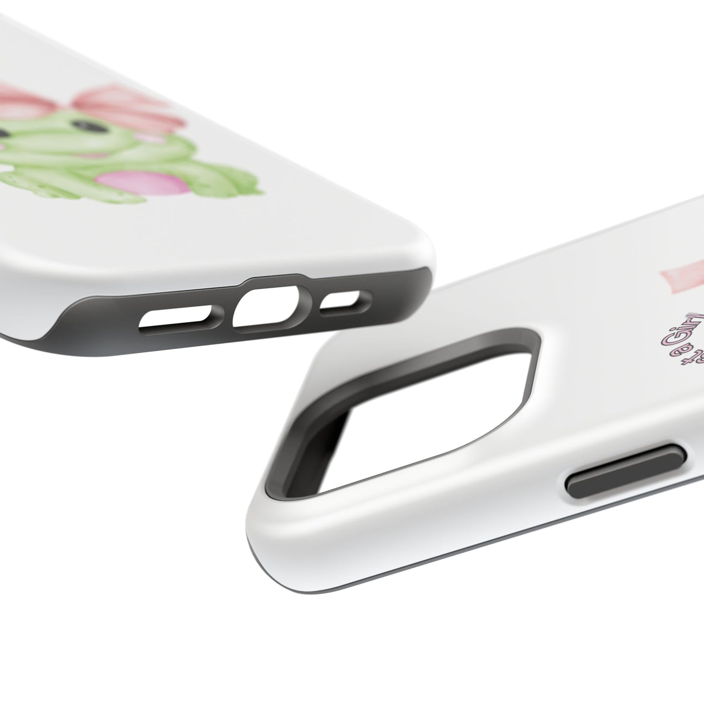Cute Frog Phone Case, Impact-Resistant Phone Cover, Gift for Her, Fun Girl Accessories, Colorful Tech Protection