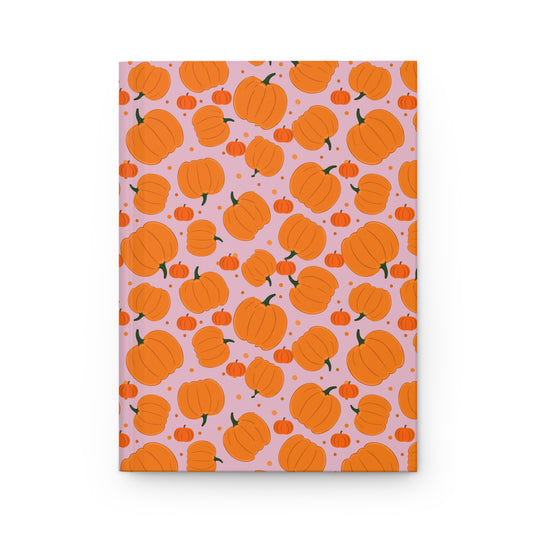 Pumpkin Spice Hardcover Journal, Autumn Notebook, Fall Decor, Seasonal Gift, Cute Journaling, Thanksgiving Stationery