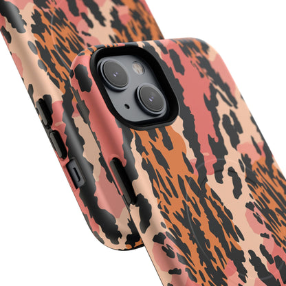Leopard Print Tough Magnetic Phone Case — Slim Protective iPhone Cover