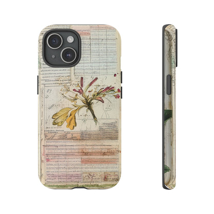 Vintage Botanical Tough Case — Floral Collage Phone Cover