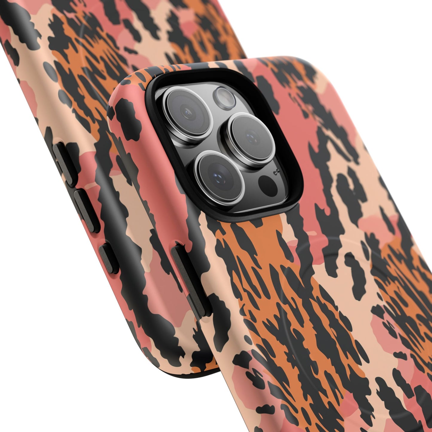 Leopard Print Tough Magnetic Phone Case — Slim Protective iPhone Cover