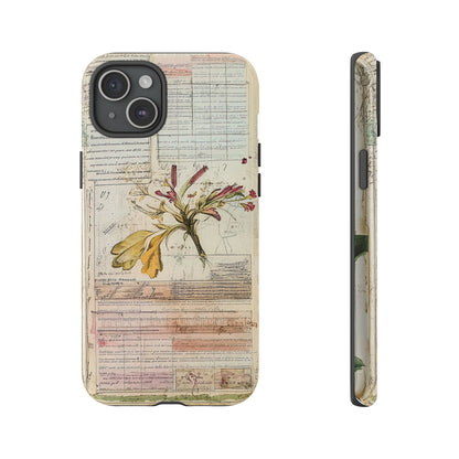 Vintage Botanical Tough Case — Floral Collage Phone Cover