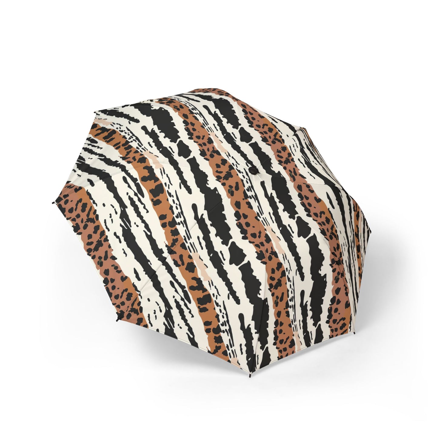 Foldable Umbrella — Animal Print Travel Compact Umbrella ,Africa Pattern .