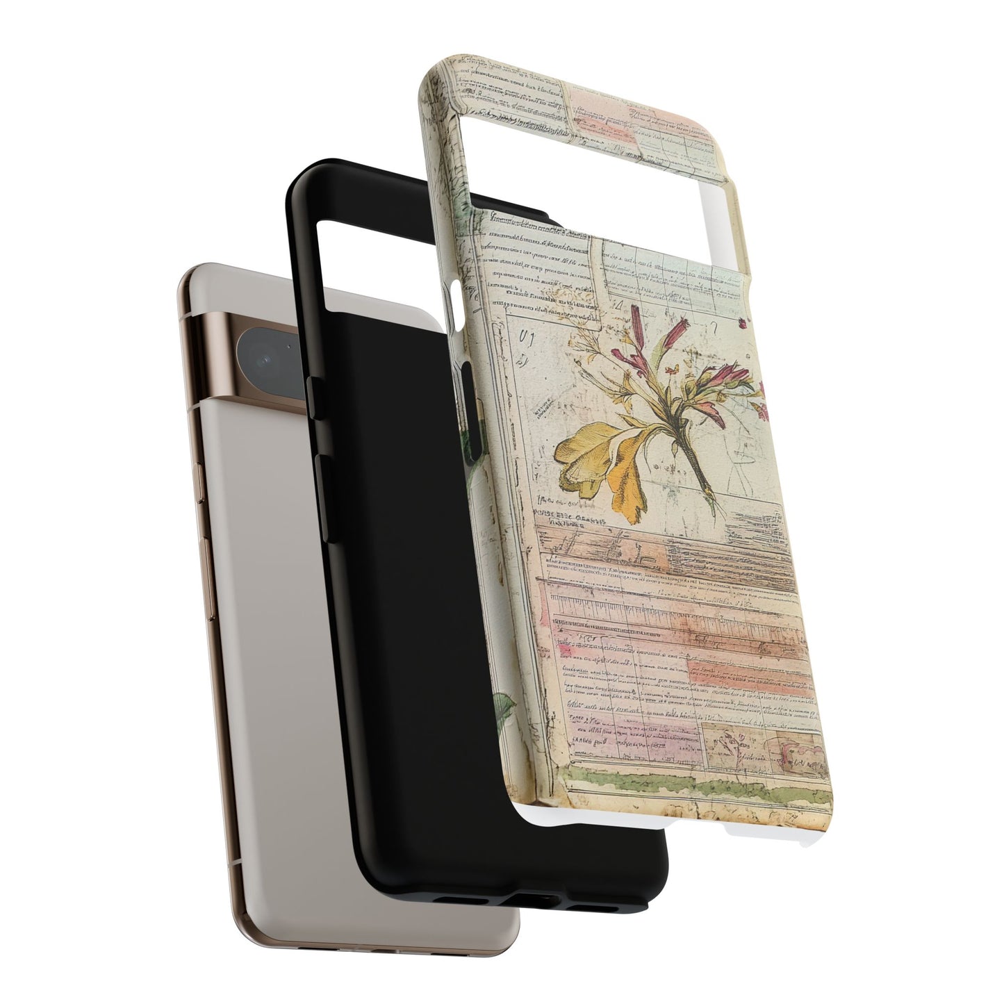 Vintage Botanical Tough Case — Floral Collage Phone Cover