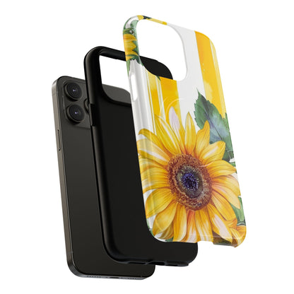 Sunflower Tough Magnetic Phone Case — Bright Floral Protective Cover