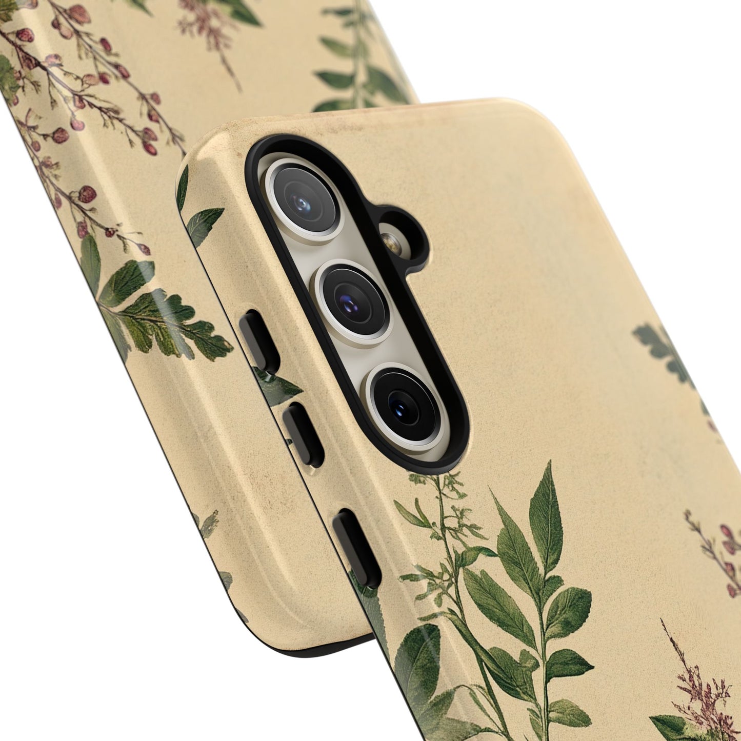 Floral Vintage Tough Case – Botanical Protective Phone Cover,Plants Lovers