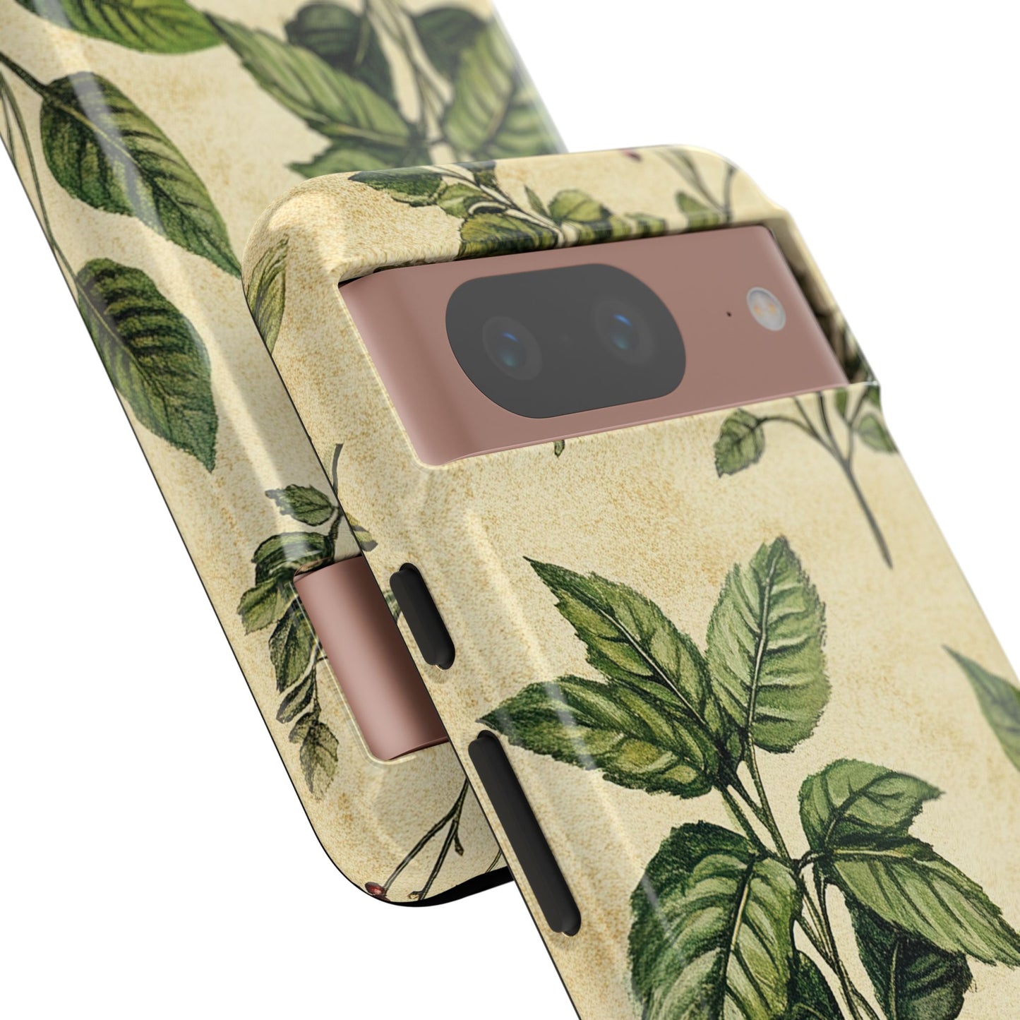 Botanical Leaves Tough Phone Case — Vintage Green Plant Print