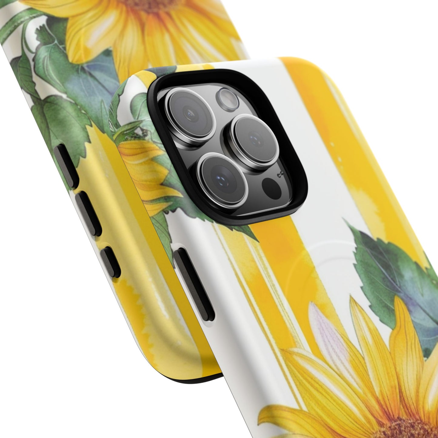 Sunflower Tough Magnetic Phone Case — Bright Floral Protective Cover