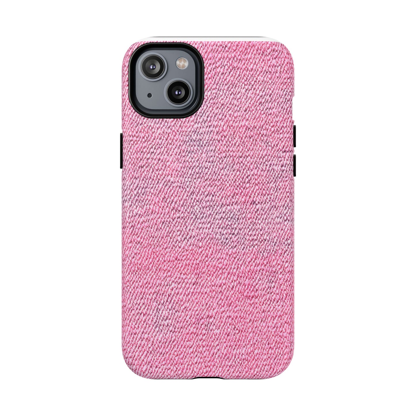 Pink Textured Tough Magnetic Phone Case — Durable Magnetic Snap-On iPhone Cover