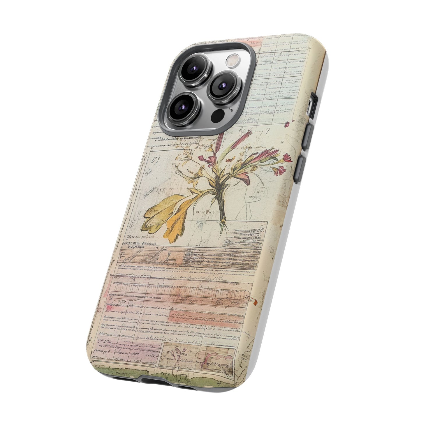 Vintage Botanical Tough Case — Floral Collage Phone Cover